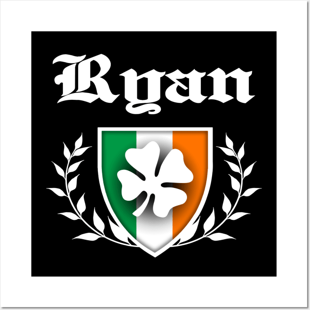 Ryan Shamrock Crest Wall Art by robotface